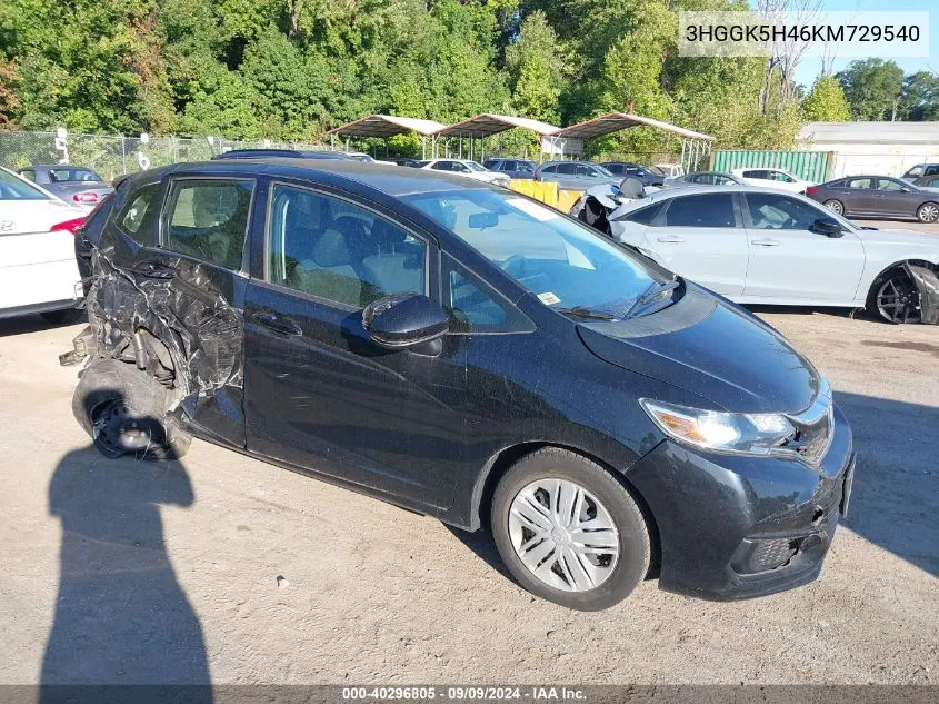 3HGGK5H46KM729540 2019 Honda Fit Lx