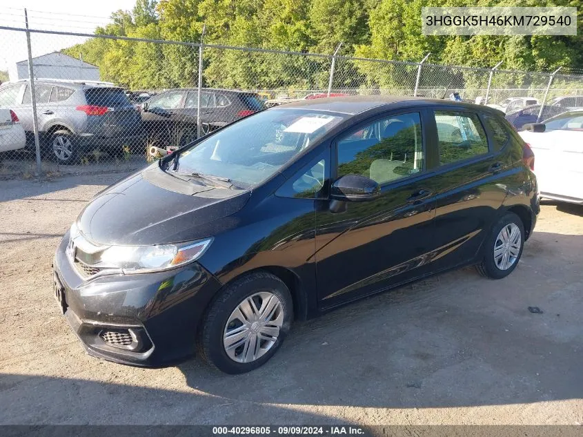 3HGGK5H46KM729540 2019 Honda Fit Lx