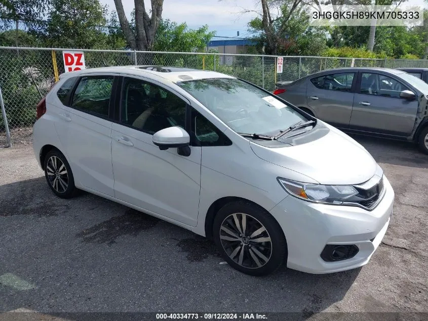 3HGGK5H89KM705333 2019 Honda Fit Ex