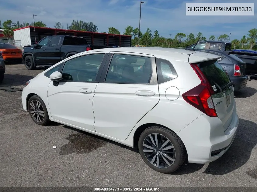 3HGGK5H89KM705333 2019 Honda Fit Ex