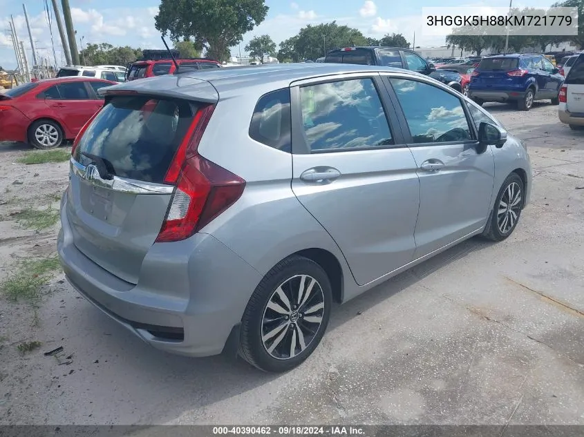 2019 Honda Fit Ex VIN: 3HGGK5H88KM721779 Lot: 40390462