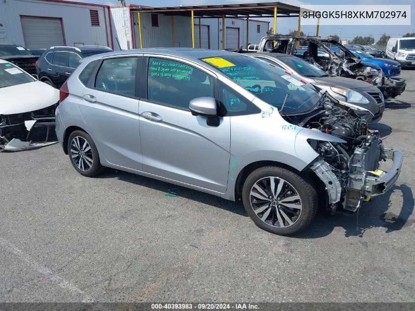 2019 Honda Fit Ex VIN: 3HGGK5H8XKM702974 Lot: 40393983