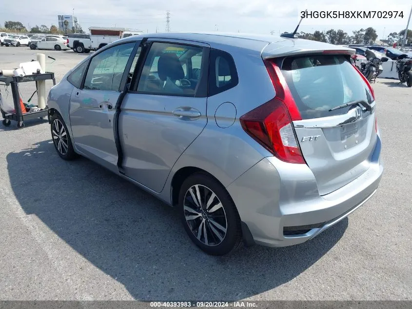 2019 Honda Fit Ex VIN: 3HGGK5H8XKM702974 Lot: 40393983