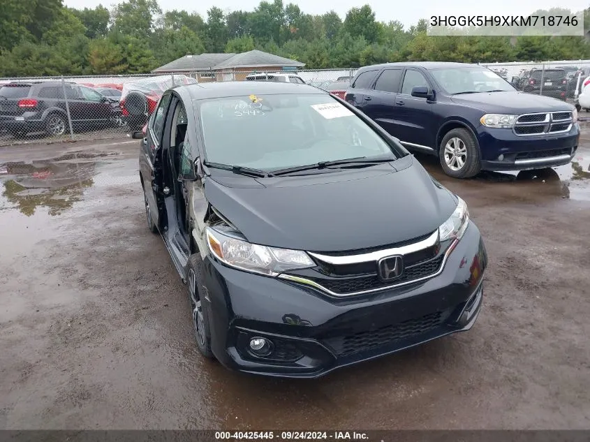 2019 Honda Fit Exl VIN: 3HGGK5H9XKM718746 Lot: 40425445