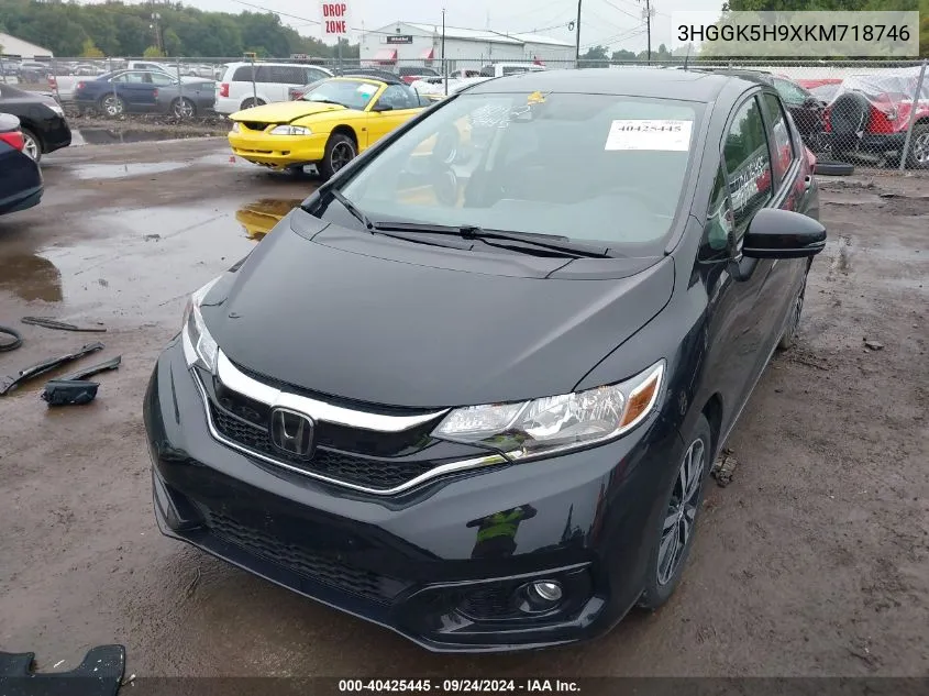 2019 Honda Fit Exl VIN: 3HGGK5H9XKM718746 Lot: 40425445