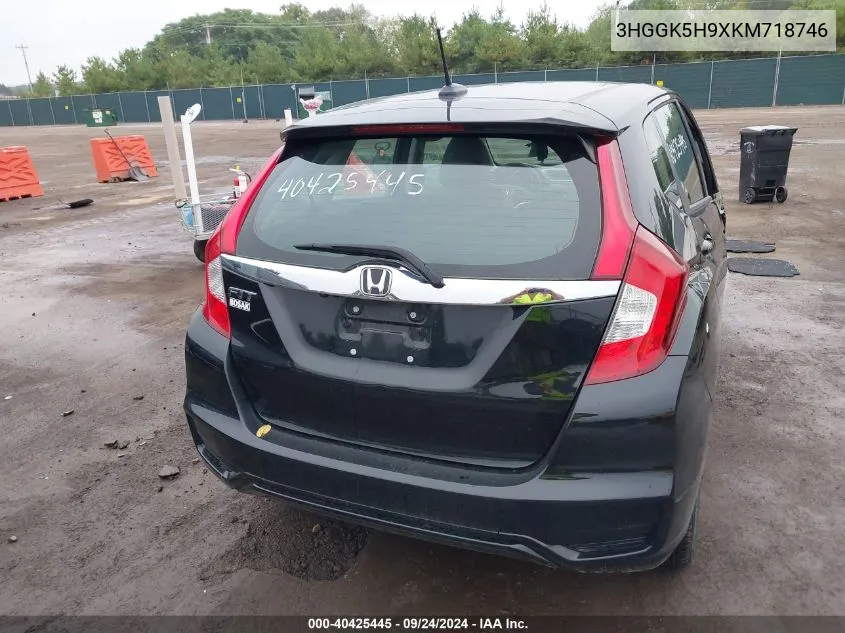 2019 Honda Fit Exl VIN: 3HGGK5H9XKM718746 Lot: 40425445