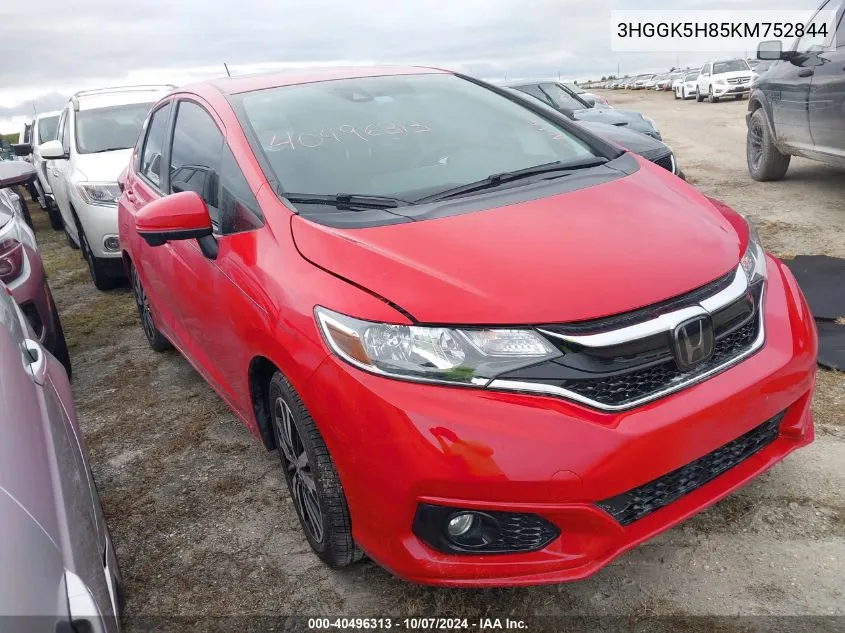 2019 Honda Fit Ex VIN: 3HGGK5H85KM752844 Lot: 40496313