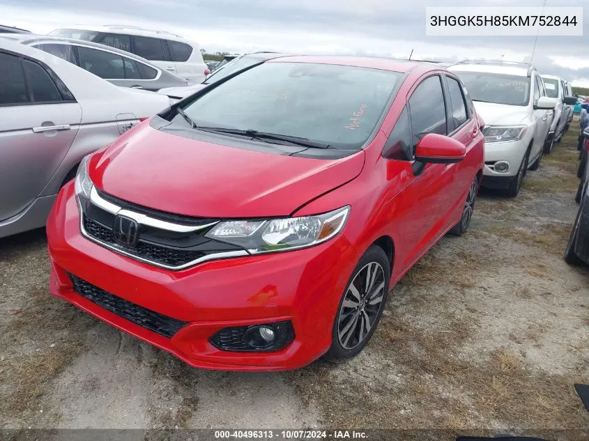 2019 Honda Fit Ex VIN: 3HGGK5H85KM752844 Lot: 40496313