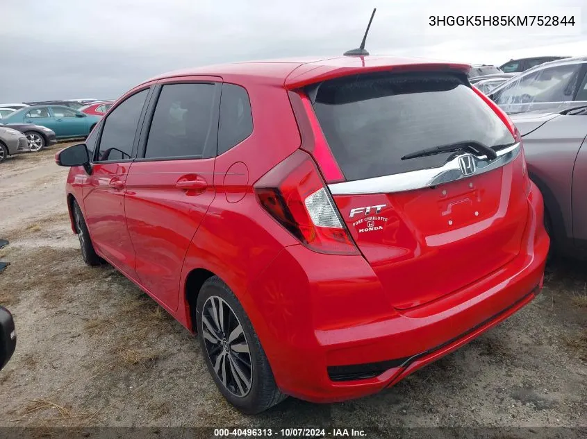 2019 Honda Fit Ex VIN: 3HGGK5H85KM752844 Lot: 40496313