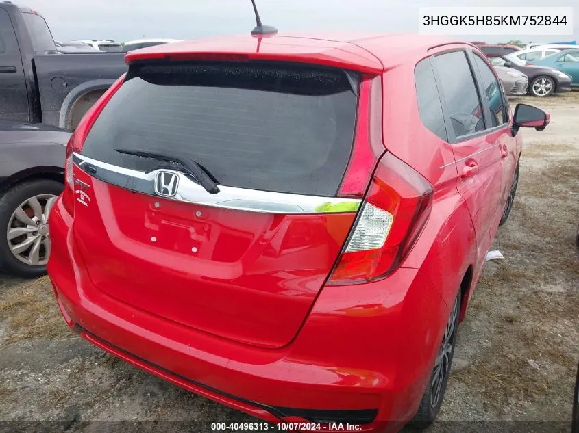 2019 Honda Fit Ex VIN: 3HGGK5H85KM752844 Lot: 40496313