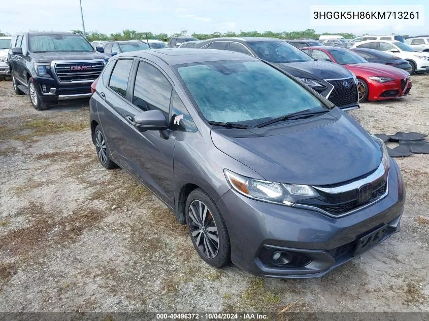 2019 Honda Fit Ex VIN: 3HGGK5H86KM713261 Lot: 40496372