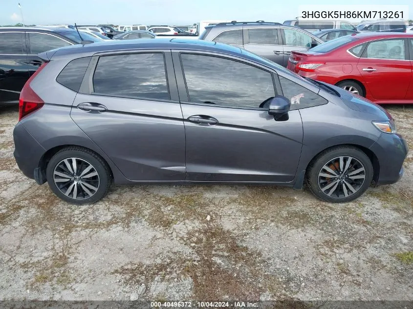 2019 Honda Fit Ex VIN: 3HGGK5H86KM713261 Lot: 40496372