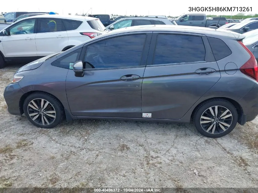 2019 Honda Fit Ex VIN: 3HGGK5H86KM713261 Lot: 40496372