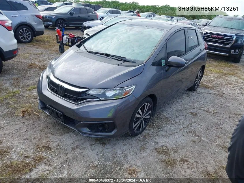 2019 Honda Fit Ex VIN: 3HGGK5H86KM713261 Lot: 40496372