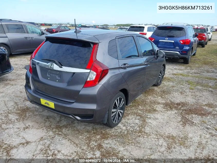 2019 Honda Fit Ex VIN: 3HGGK5H86KM713261 Lot: 40496372