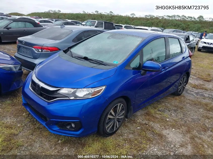 2019 Honda Fit Ex VIN: 3HGGK5H85KM723795 Lot: 40510377