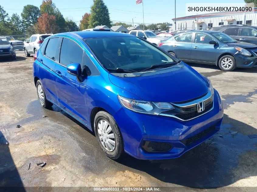 2019 Honda Fit Lx VIN: 3HGGK5H48KM704090 Lot: 40650333