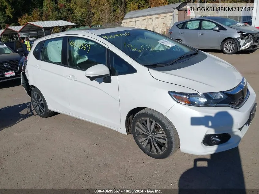 2019 Honda Fit Ex VIN: 3HGGK5H88KM717487 Lot: 40699567