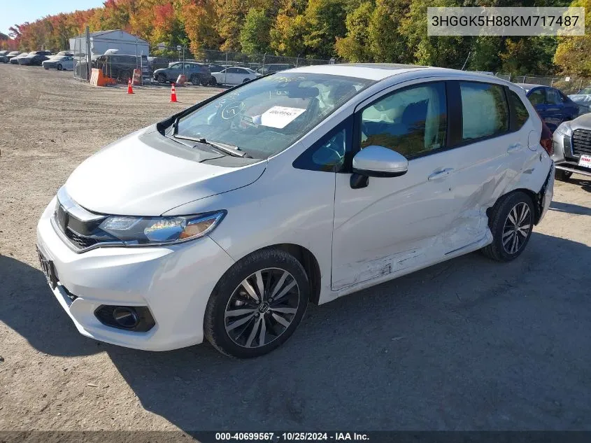 2019 Honda Fit Ex VIN: 3HGGK5H88KM717487 Lot: 40699567