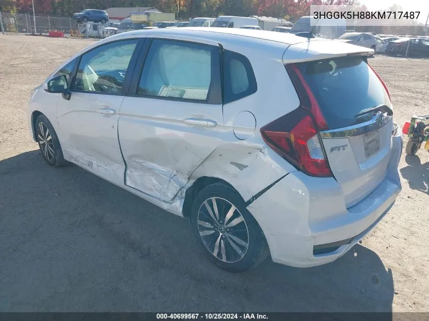 2019 Honda Fit Ex VIN: 3HGGK5H88KM717487 Lot: 40699567