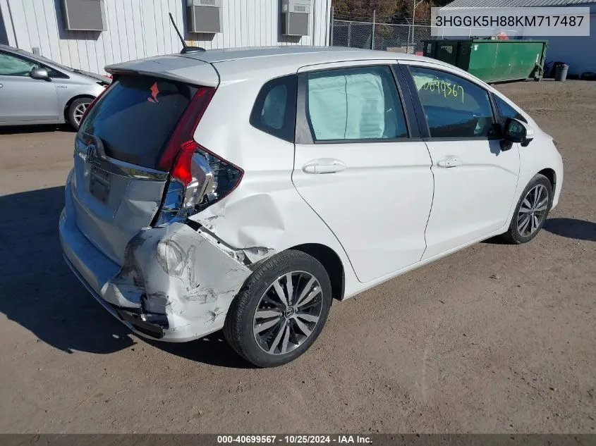 2019 Honda Fit Ex VIN: 3HGGK5H88KM717487 Lot: 40699567