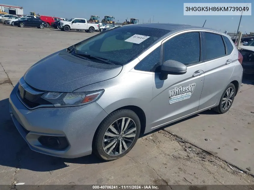 2019 Honda Fit Ex VIN: 3HGGK5H86KM739049 Lot: 40706241