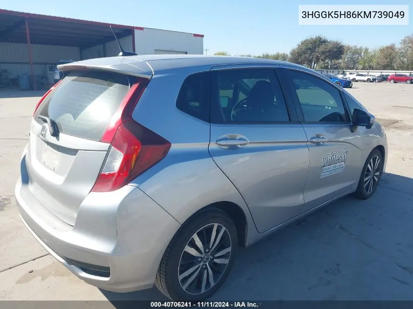 2019 Honda Fit Ex VIN: 3HGGK5H86KM739049 Lot: 40706241