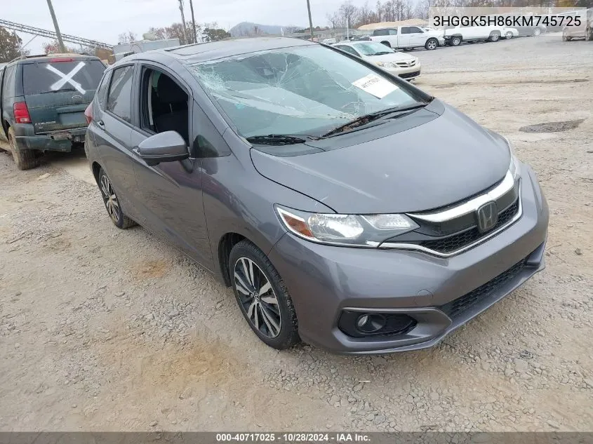 3HGGK5H86KM745725 2019 Honda Fit Ex