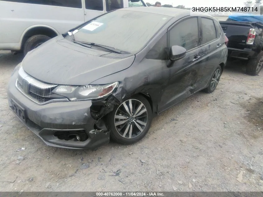 2019 Honda Fit Ex VIN: 3HGGK5H85KM748714 Lot: 40762008