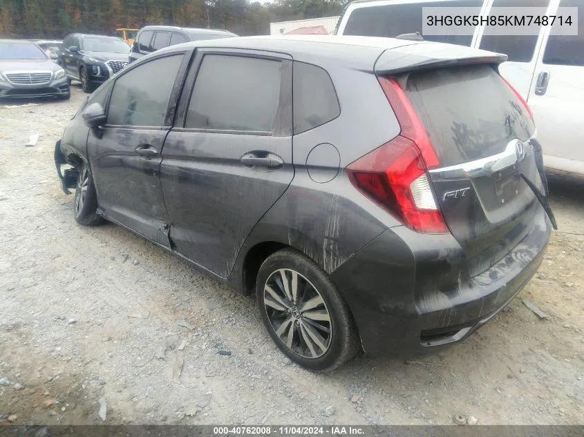 2019 Honda Fit Ex VIN: 3HGGK5H85KM748714 Lot: 40762008