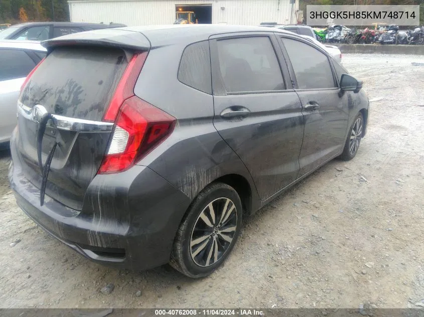 2019 Honda Fit Ex VIN: 3HGGK5H85KM748714 Lot: 40762008