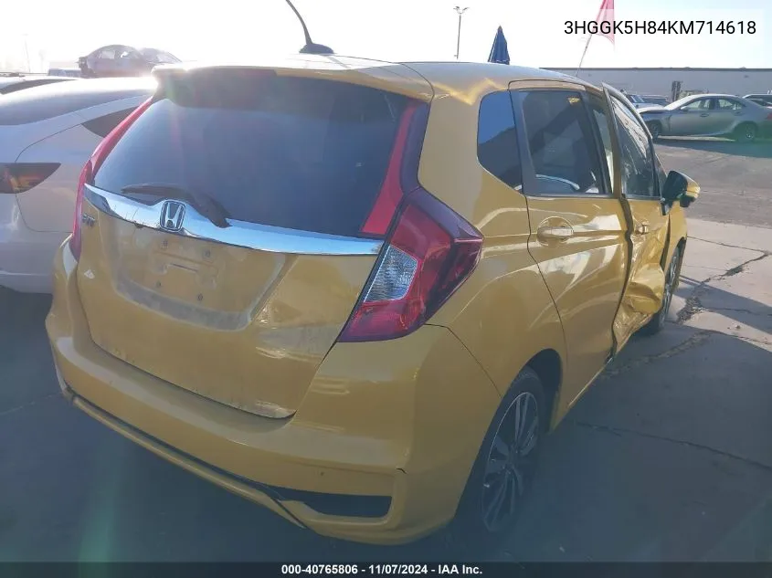 2019 Honda Fit Ex VIN: 3HGGK5H84KM714618 Lot: 40765806