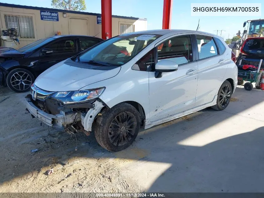 2019 Honda Fit Sport VIN: 3HGGK5H69KM700535 Lot: 40846991