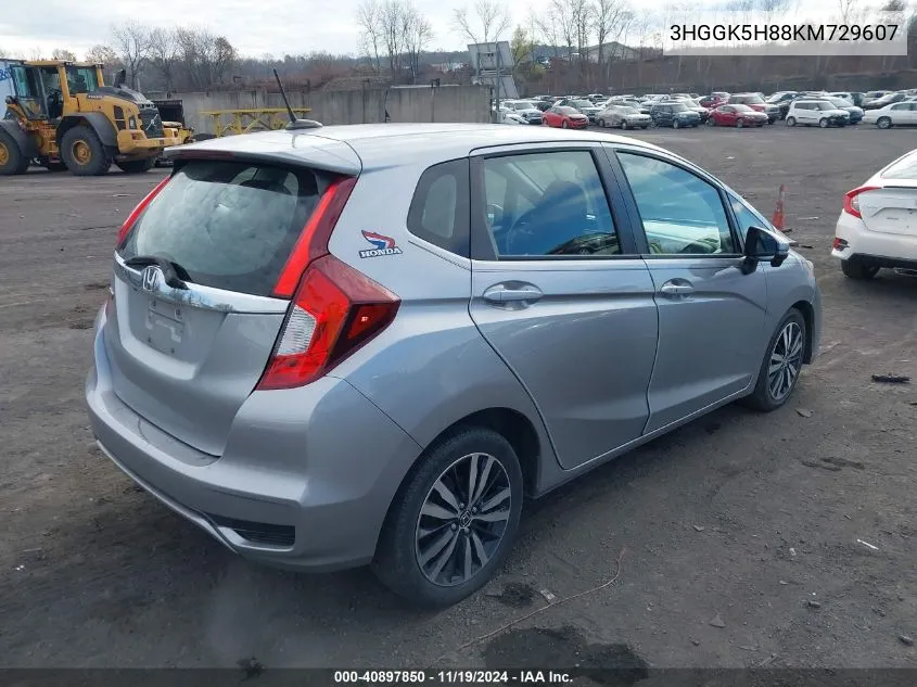 2019 Honda Fit Ex VIN: 3HGGK5H88KM729607 Lot: 40897850