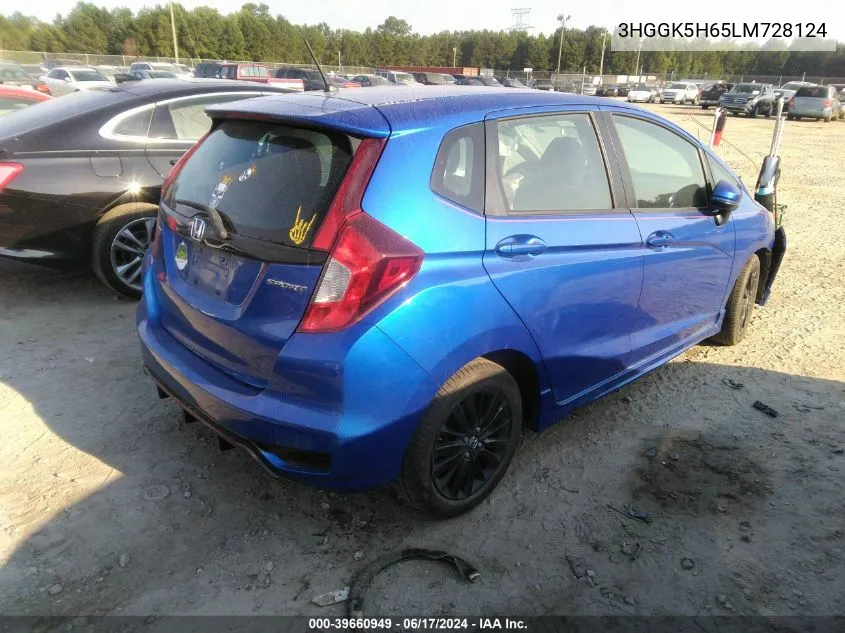 3HGGK5H65LM728124 2020 Honda Fit Sport