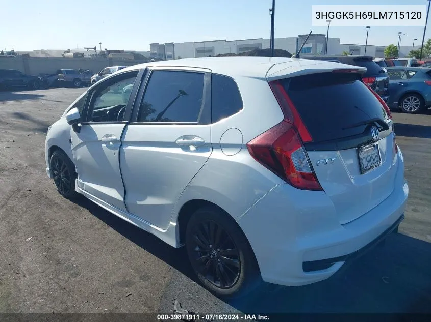 3HGGK5H69LM715120 2020 Honda Fit Sport