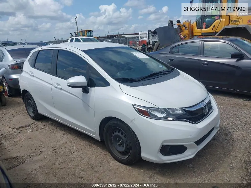 2020 Honda Fit Lx VIN: 3HGGK5H47LM719990 Lot: 39912632