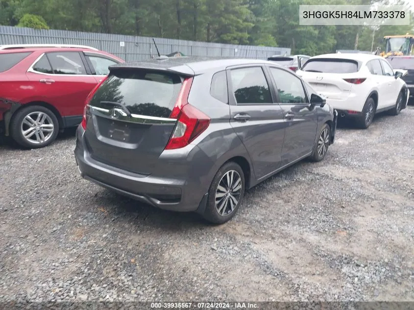 3HGGK5H84LM733378 2020 Honda Fit Ex