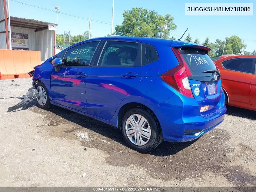 2020 Honda Fit Lx VIN: 3HGGK5H48LM718086 Lot: 40165177