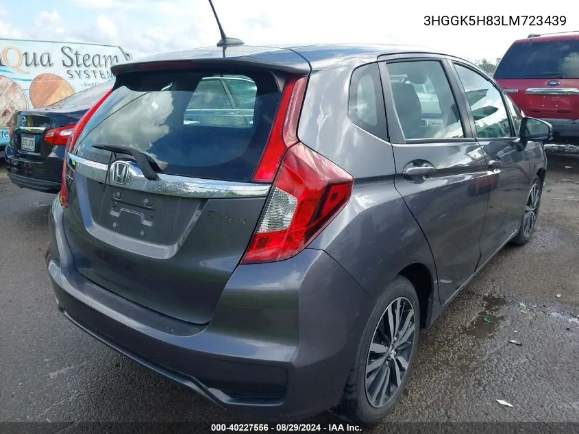 2020 Honda Fit Ex VIN: 3HGGK5H83LM723439 Lot: 40227556