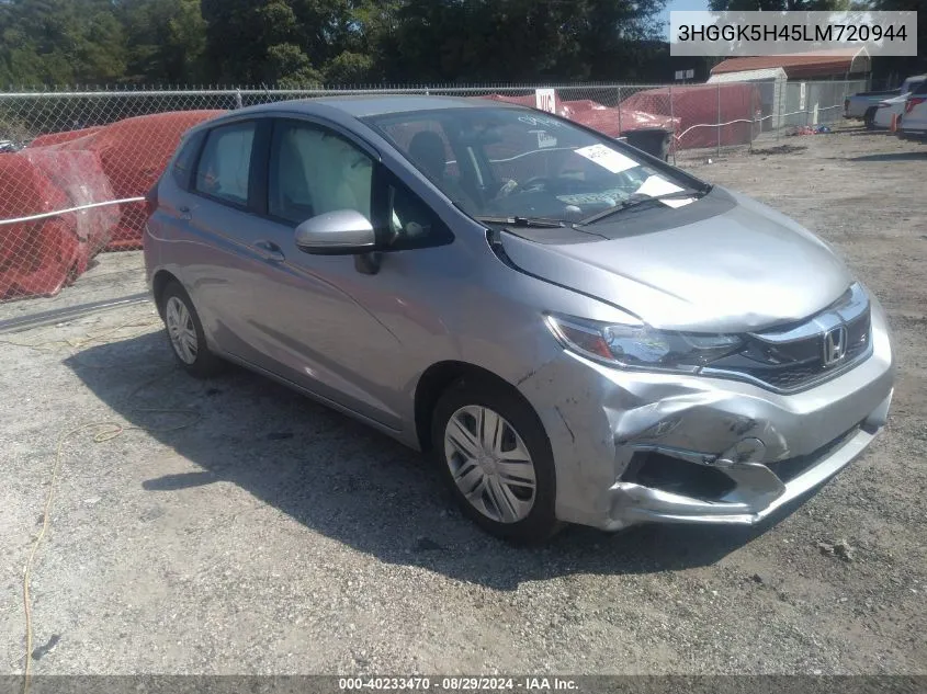 2020 Honda Fit Lx VIN: 3HGGK5H45LM720944 Lot: 40233470