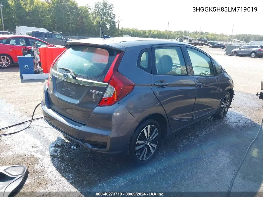 2020 Honda Fit Ex VIN: 3HGGK5H85LM719019 Lot: 40273719