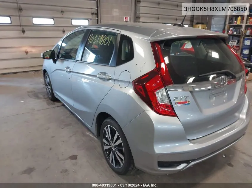 2020 Honda Fit Ex VIN: 3HGGK5H8XLM706850 Lot: 40319801