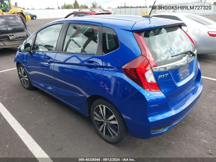 3HGGK5H89LM727320 2020 Honda Fit Ex