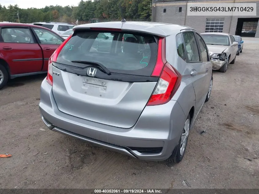 2020 Honda Fit Lx VIN: 3HGGK5G43LM710429 Lot: 40352061