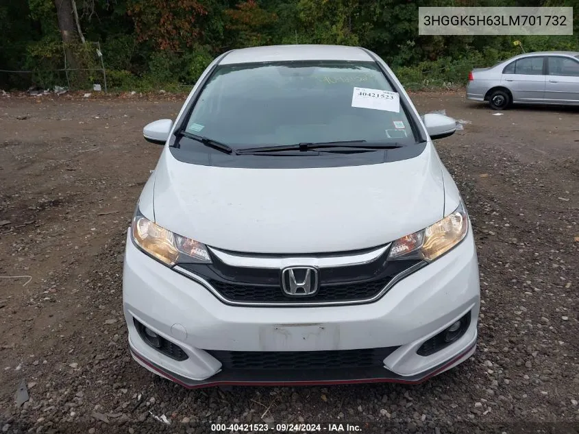 2020 Honda Fit Sport VIN: 3HGGK5H63LM701732 Lot: 40421523