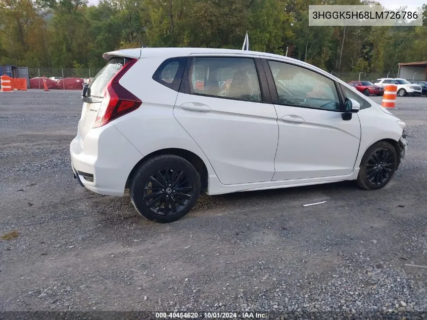 2020 Honda Fit Sport VIN: 3HGGK5H68LM726786 Lot: 40454620