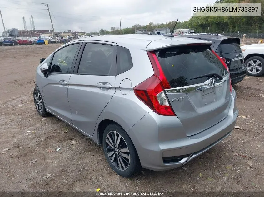 2020 Honda Fit Ex VIN: 3HGGK5H86LM733897 Lot: 40462301