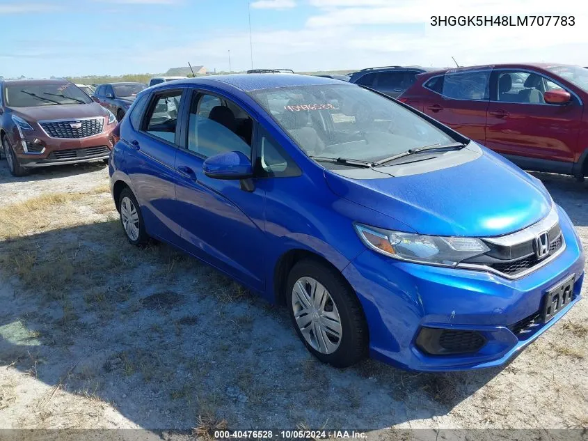 2020 Honda Fit Lx VIN: 3HGGK5H48LM707783 Lot: 40476528