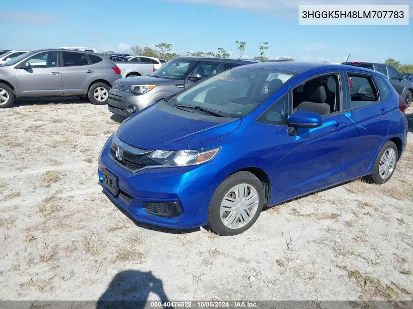 2020 Honda Fit Lx VIN: 3HGGK5H48LM707783 Lot: 40476528